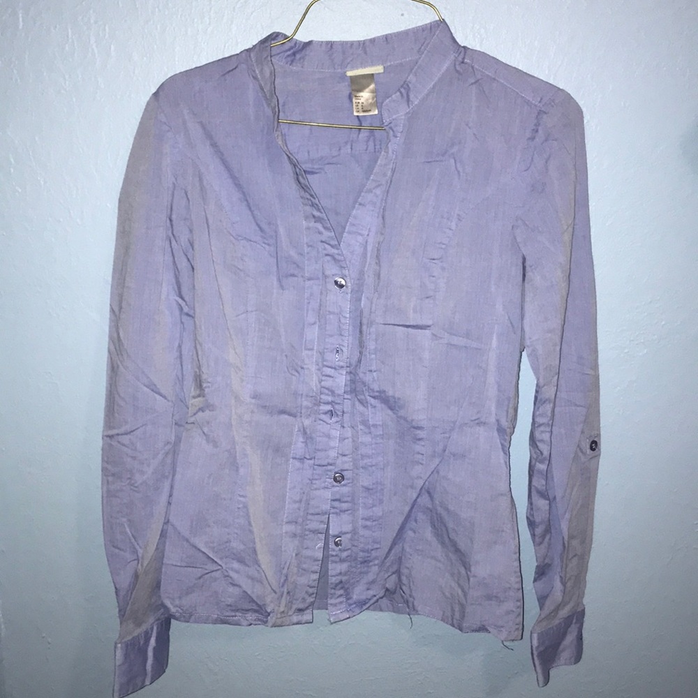Blue H&M button down shirt